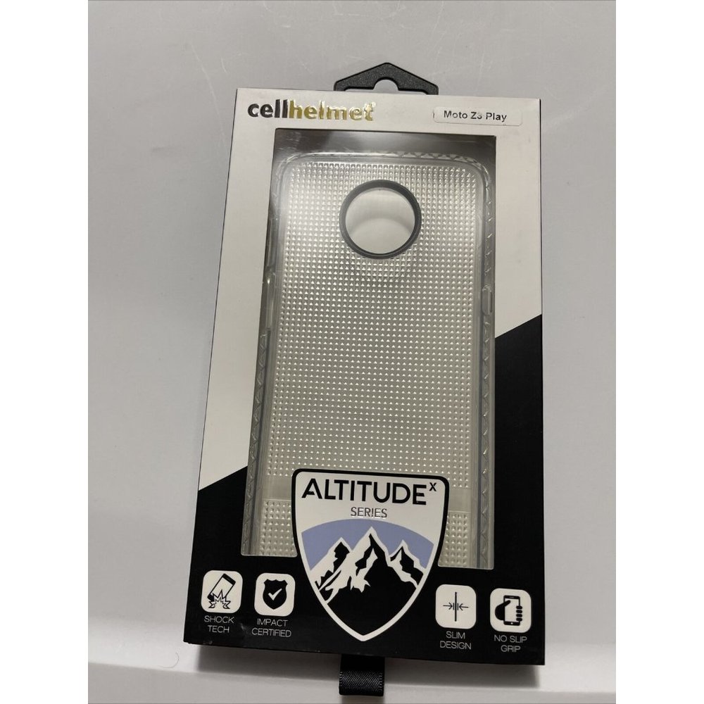 cellhelmet Altitude X Series Case for Motorola Z3 Play - Clear - Military Grade